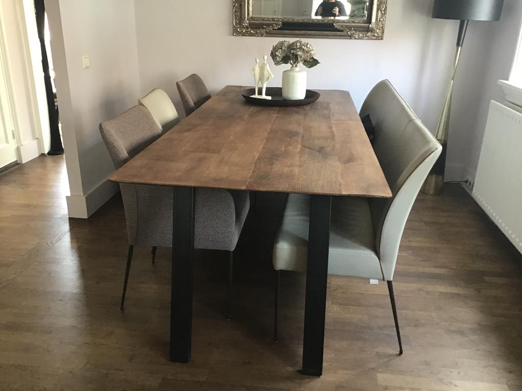 Tafel, 200 cm of meer, Zo goed als nieuw, Vijf personen of meer, Rechthoekig