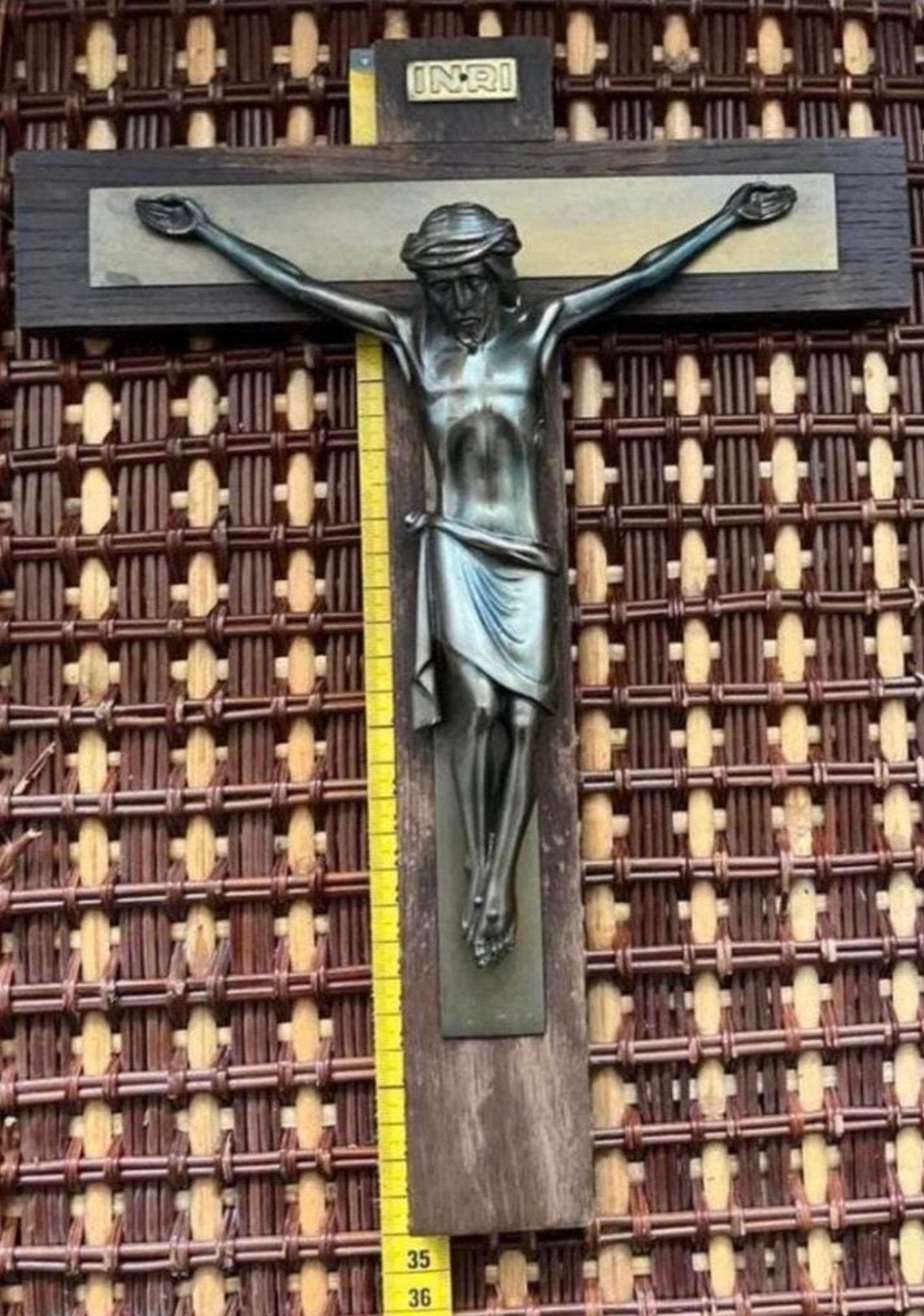 Crucifix antiek mooi !!, Antiek en Kunst, Ophalen of Verzenden