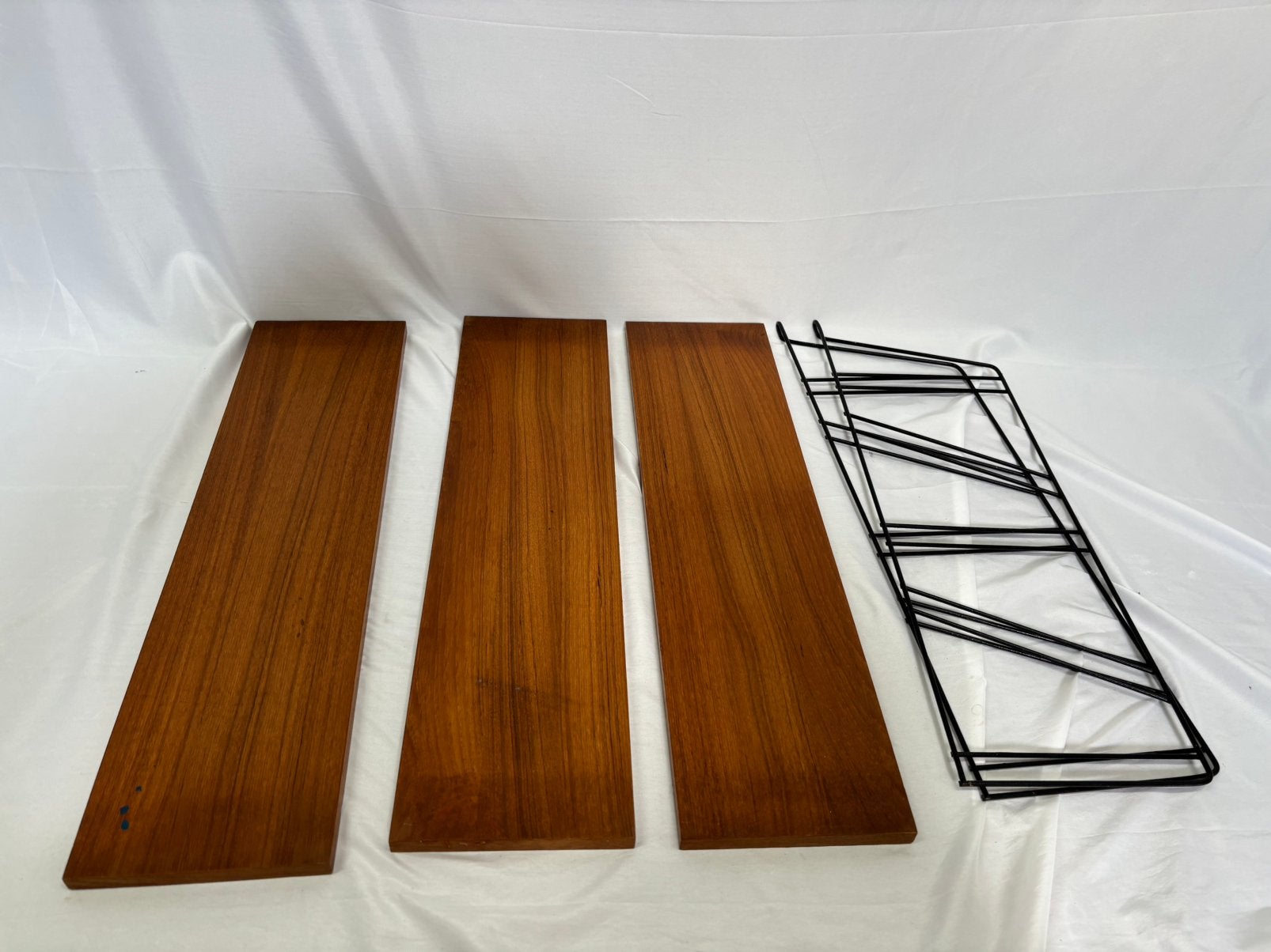Nisse Strinning vintage wandrek met 3 legplanken, Ophalen of Verzenden, Gebruikt