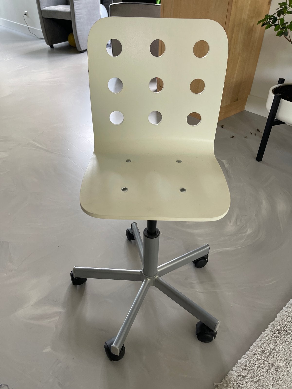 IKEA Jules Bureaustoel - Crème/Wit, Ophalen of Verzenden, Gebruikt, Wit, Bureaustoel
