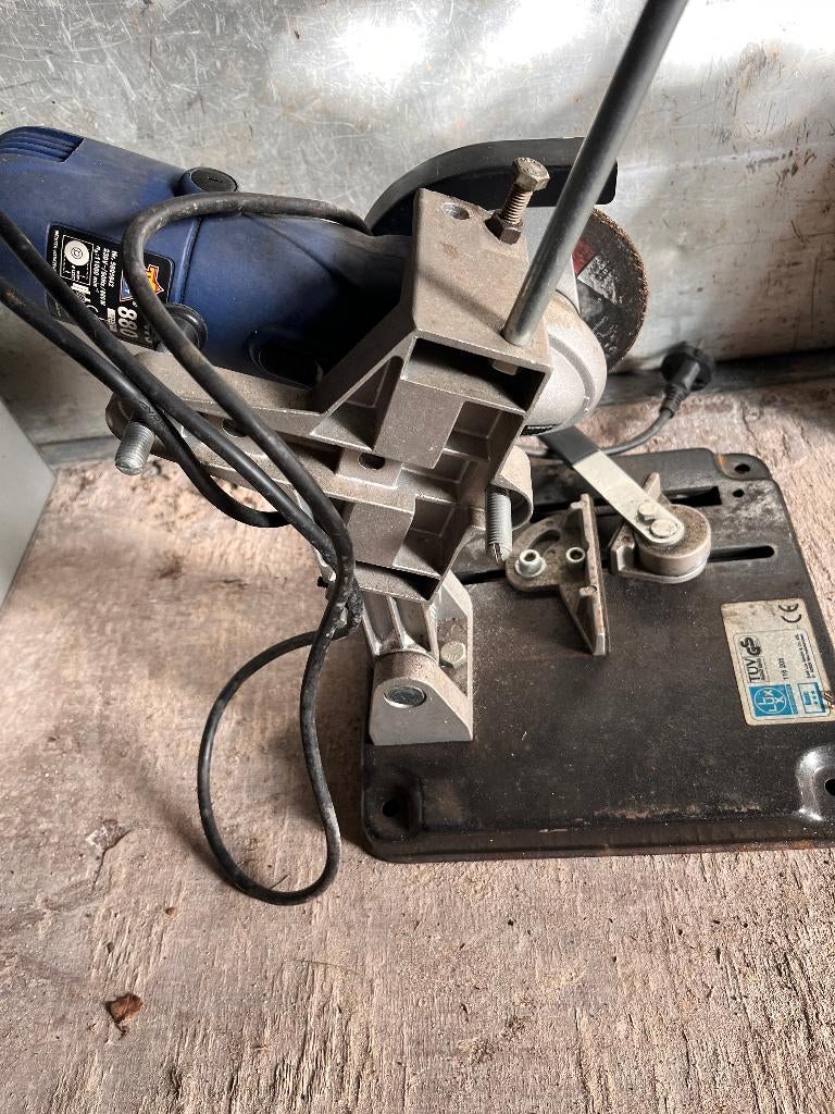 Afkortzaag werkbank model, Gebruikt, 600 tot 1200 watt, Ophalen of Verzenden, Afkortzaag