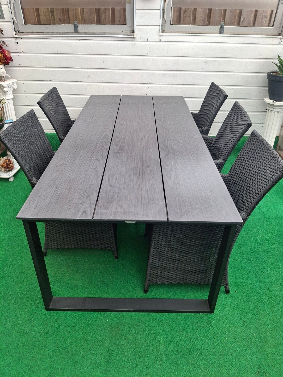 Tuinset incl 5 stoelen, Ophalen, Kunststof, Gebruikt, Tuinset