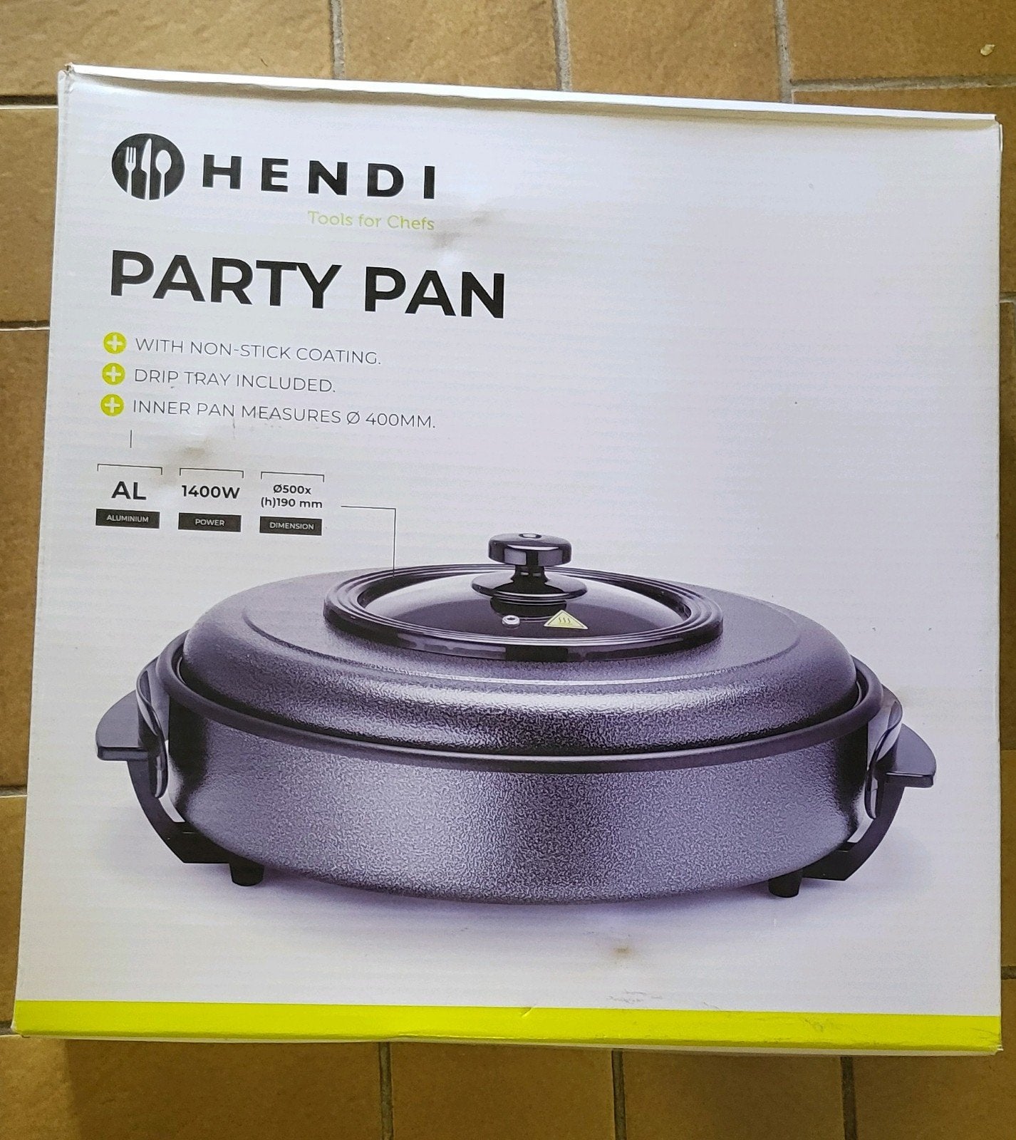 Hendi Party Pan - Elektrische Koekenpan met Antiaanbaklaag, Ophalen of Verzenden, Nieuw