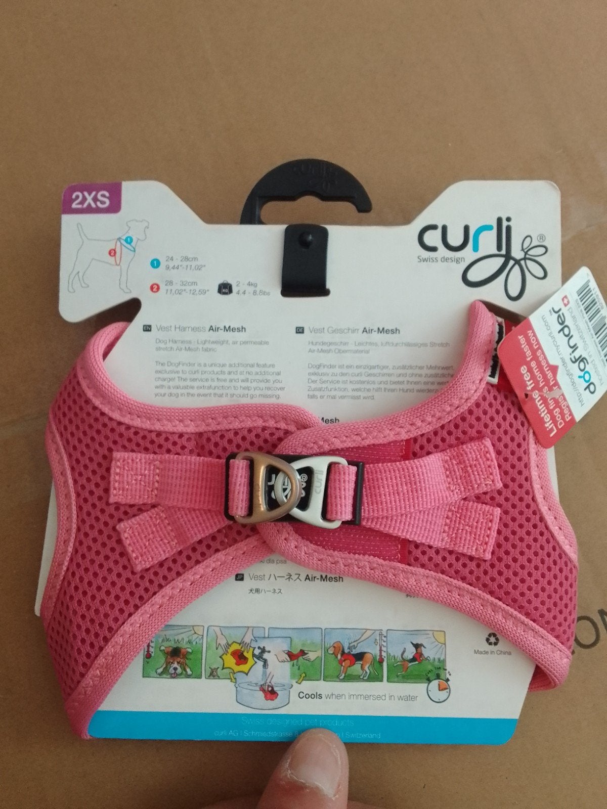 Air mesh curli clasp vest harnas, Overige merken, Hondentuig, ., Nieuw