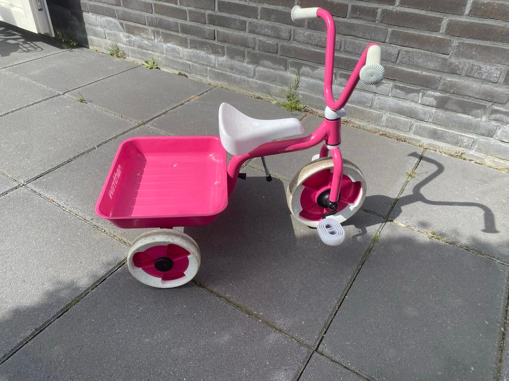 Roze driewieler met bakje - Perfect voor kleine avonturiers, Ophalen, Gebruikt