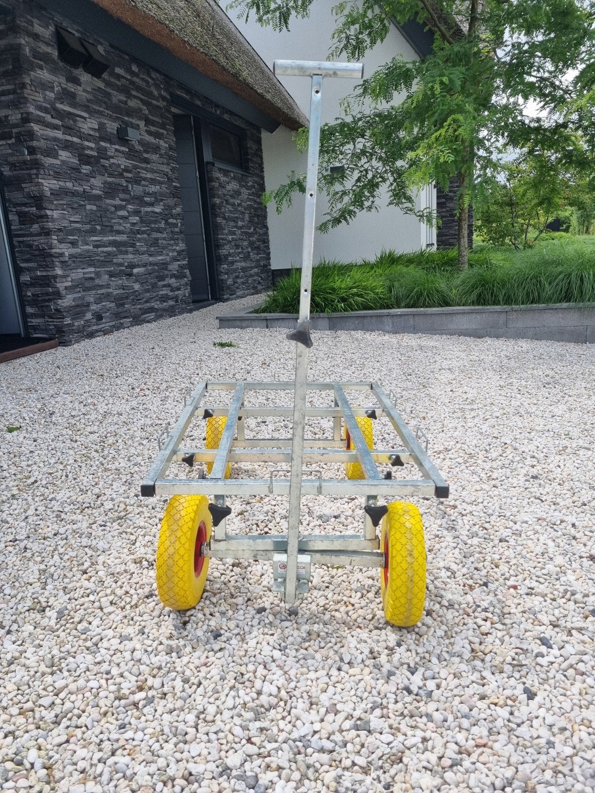 Stevige transportkar, Ophalen, Gebruikt