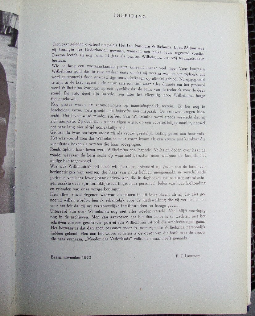 Boek Wilhelmina Moeder des Vaderlands, Verzamelen, Ophalen of Verzenden, Gebruikt, Nederland, Tijdschrift of Boek