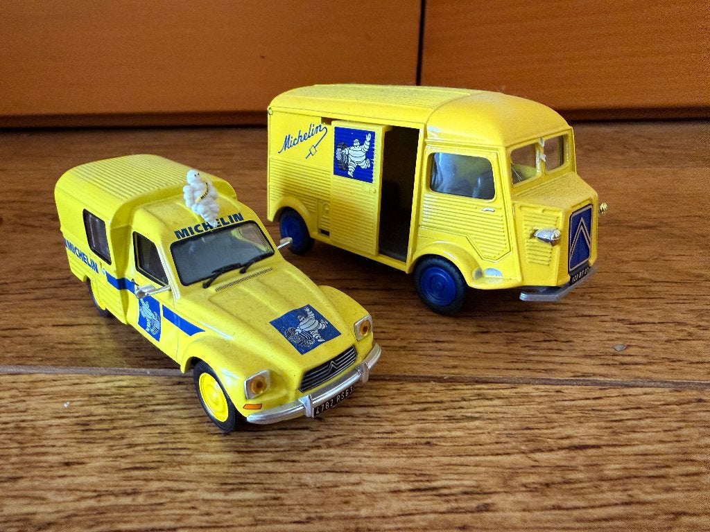 Unieke Set Michelin Citroën Servicewagens 1:43, Hobby en Vrije tijd, Ophalen of Verzenden, Zo goed als nieuw, Auto, Overige merken