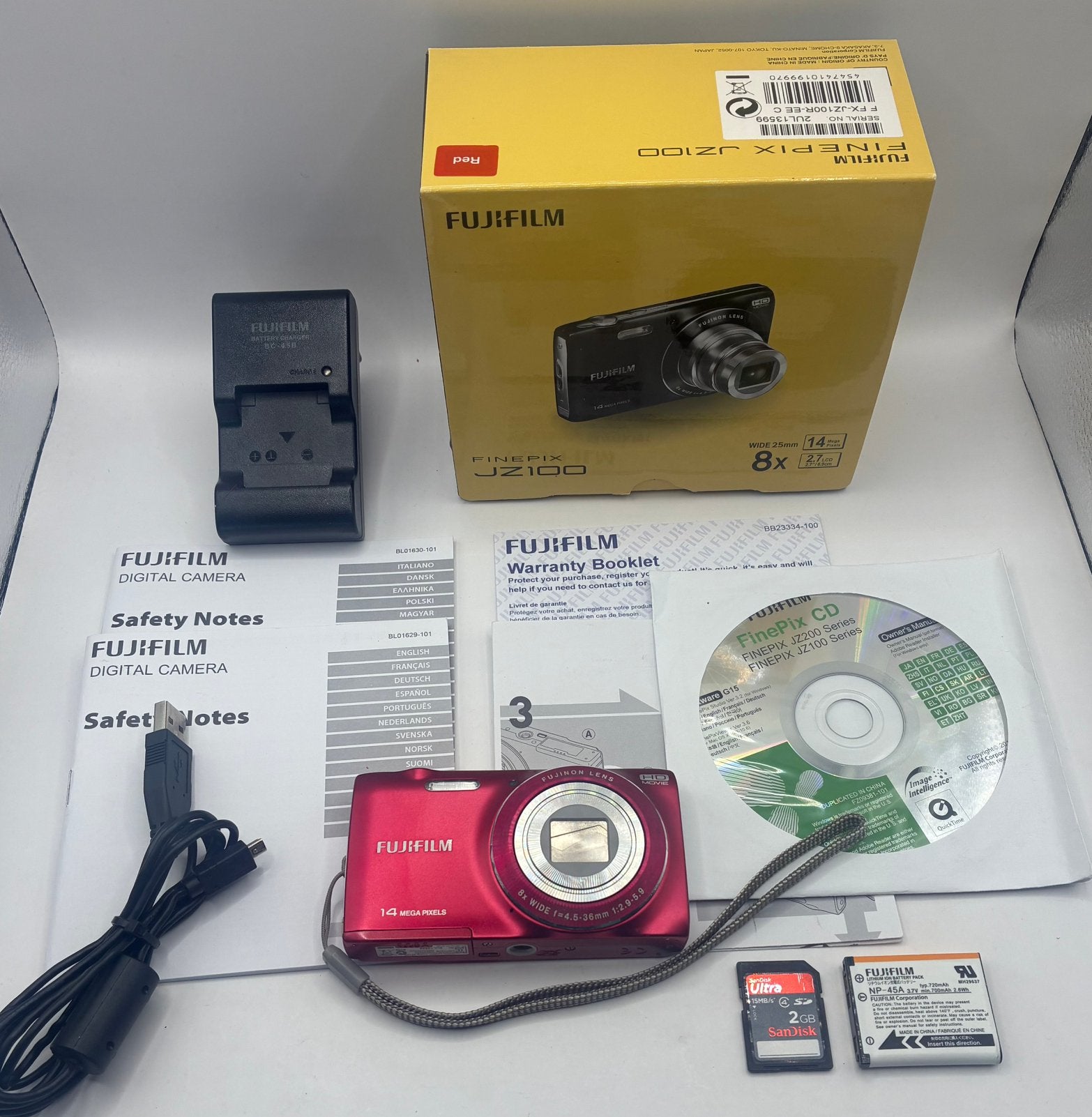Fujifilm FinePix JZ100 - compact camera, Ophalen of Verzenden, Zo goed als nieuw, 8 keer of meer