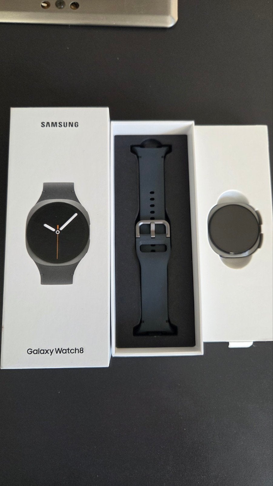 Galaxy 8 watch, Ophalen, Nieuw, Zwart, Android