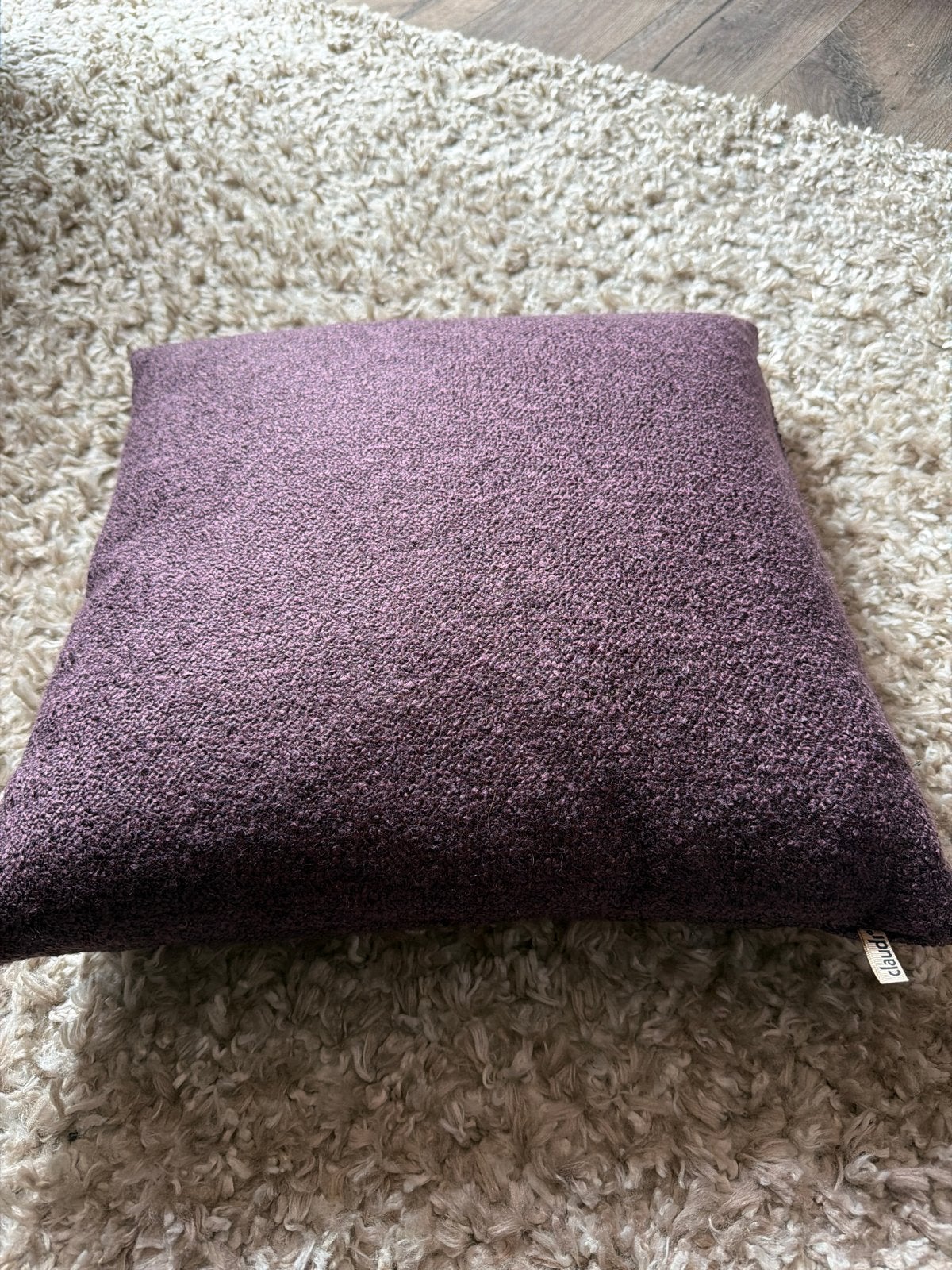 Sierkussen Bordeaux Aubergine 40x40 cm, Overige merken, Gebruikt, Paars, Vierkant