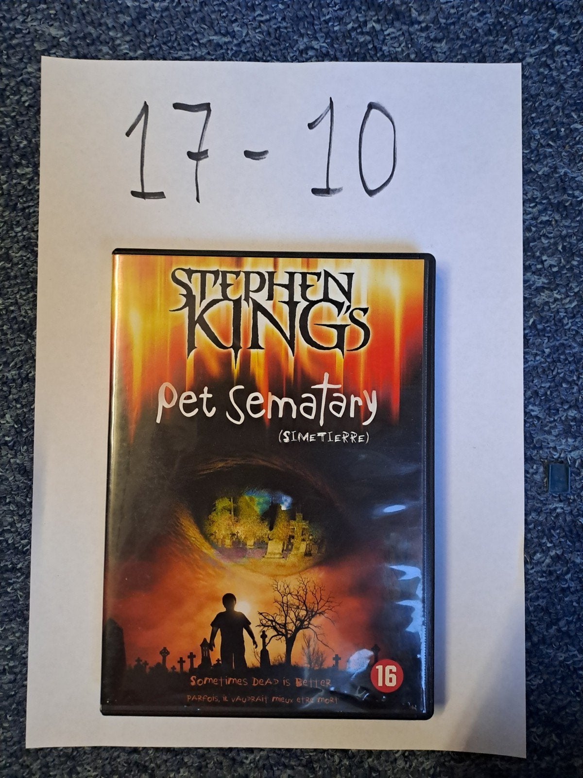 Stephen King's Pet Sematary (Simetierre) DVD, Engels, Vanaf 16 jaar, Nederlands, Ophalen of Verzenden
