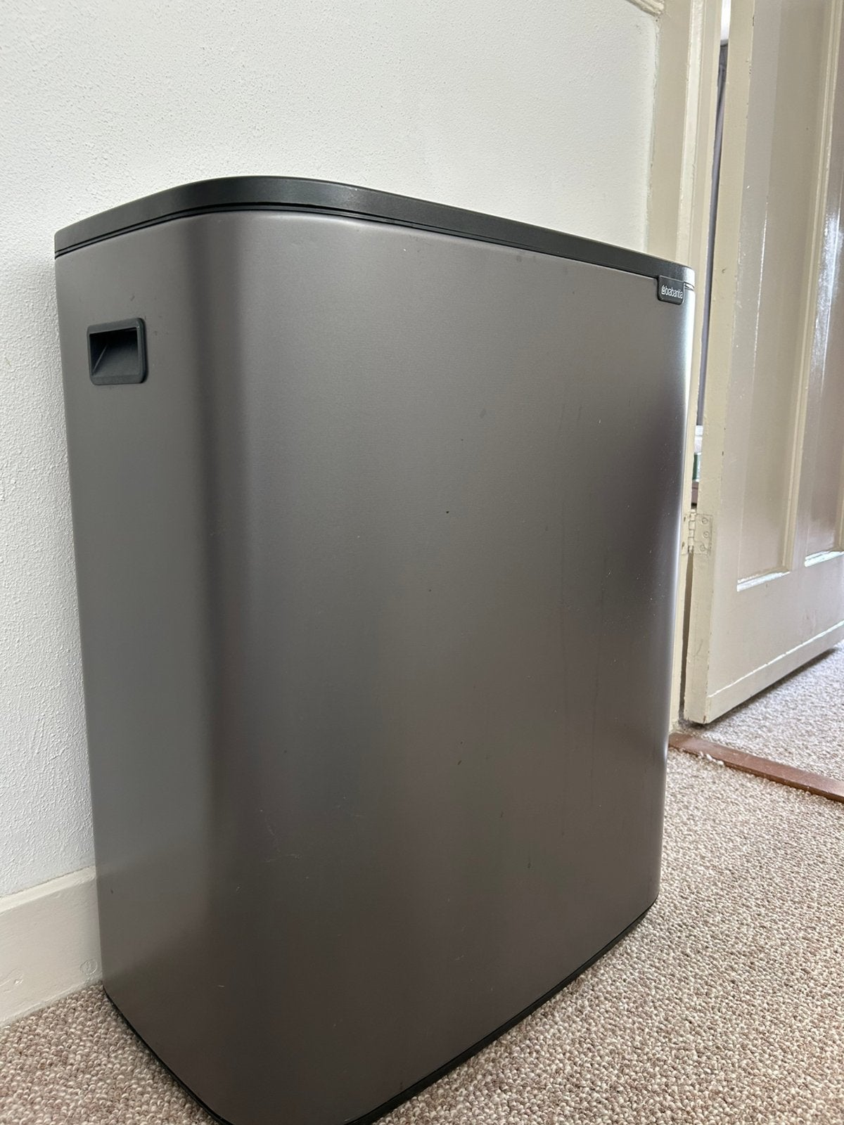 Brabantia Bo Touch Bin prullenbak 2 x 30 liter met 2 vakken, Huis en Inrichting, Woonaccessoires | Prullenbakken, 40 liter of meer