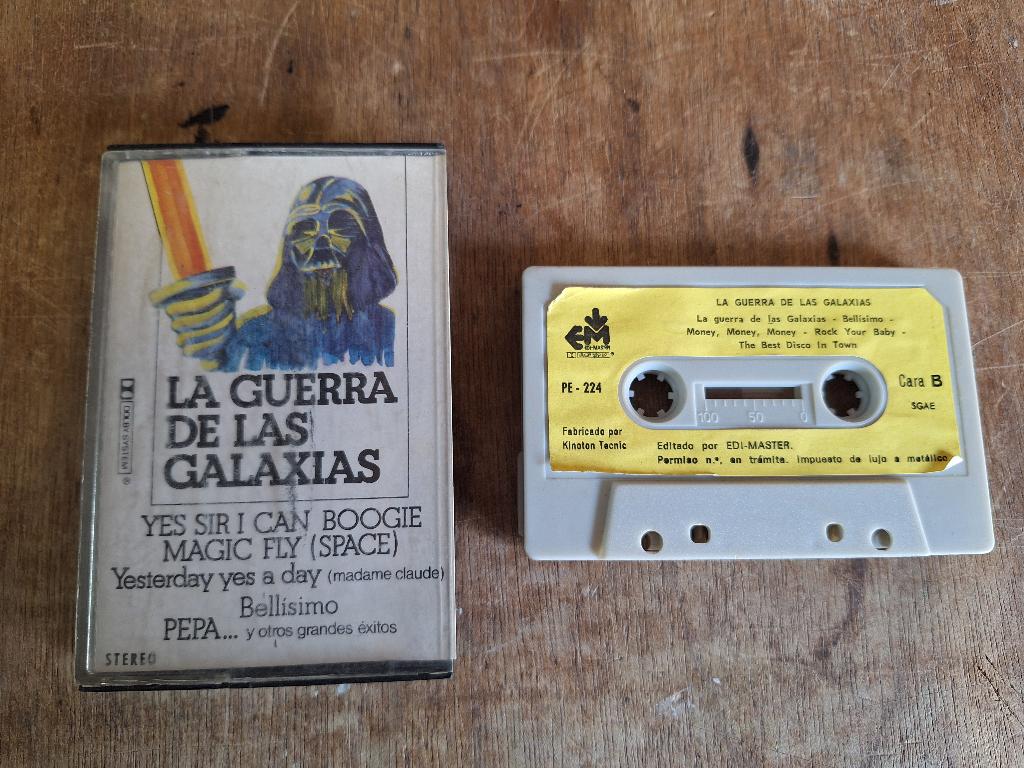 Vintage originele muziek cassette Star Wars Darth Vader, Ophalen of Verzenden, Gebruikt, 2 t/m 25 bandjes