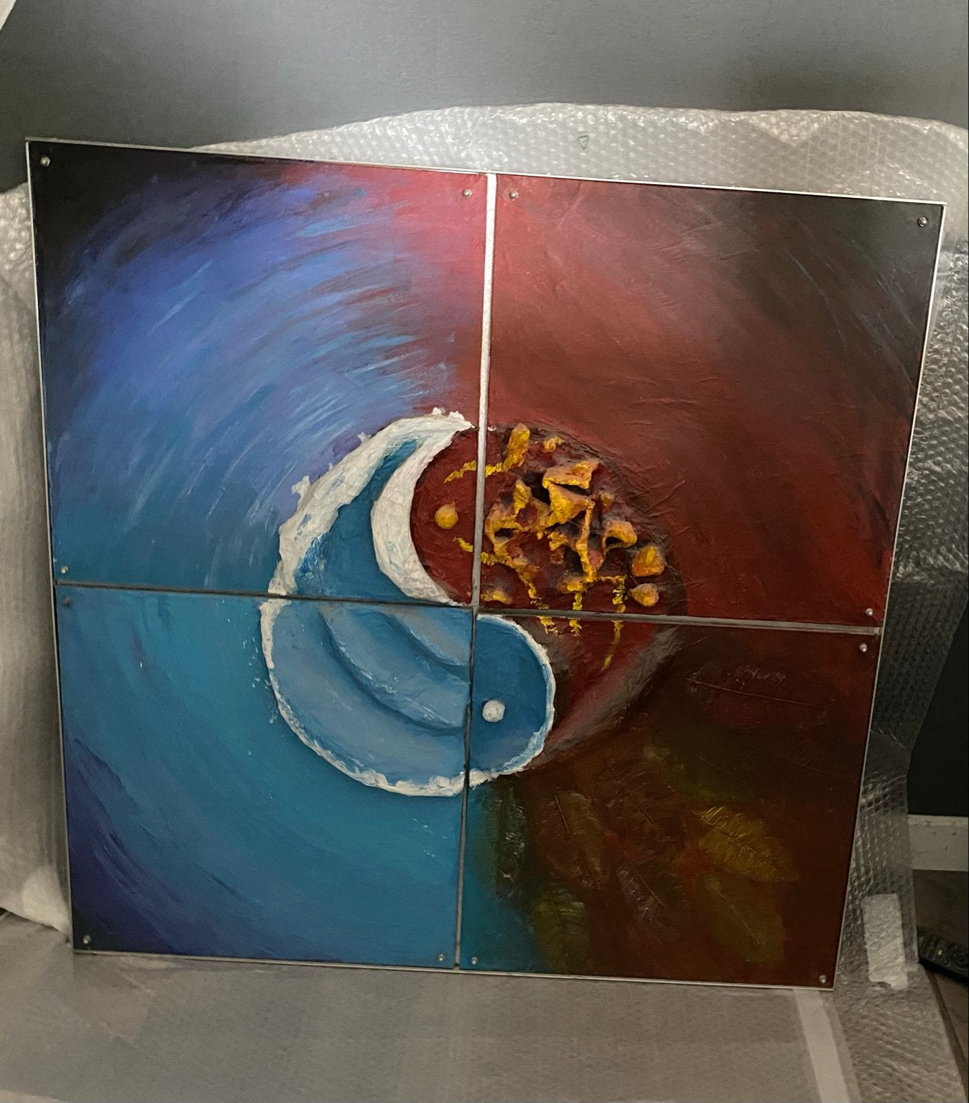 3D kunstwerk Schilderij, Ophalen