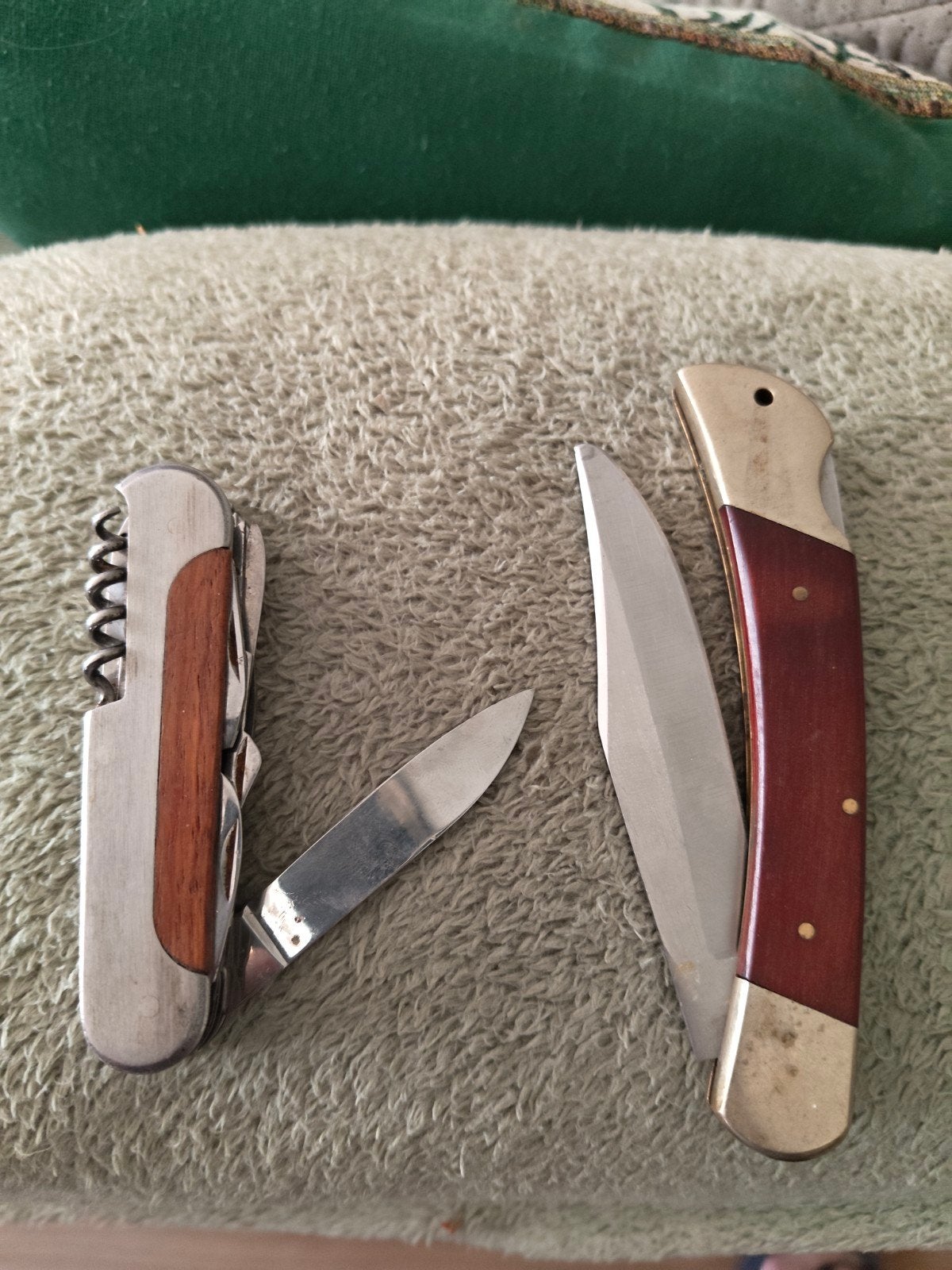 2x Zakmes met houten handvat, Ophalen of Verzenden
