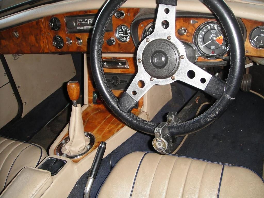 Mooie MG type b tourer 1968., Auto's, Beige, Cabriolet, Blauw, Handgeschakeld