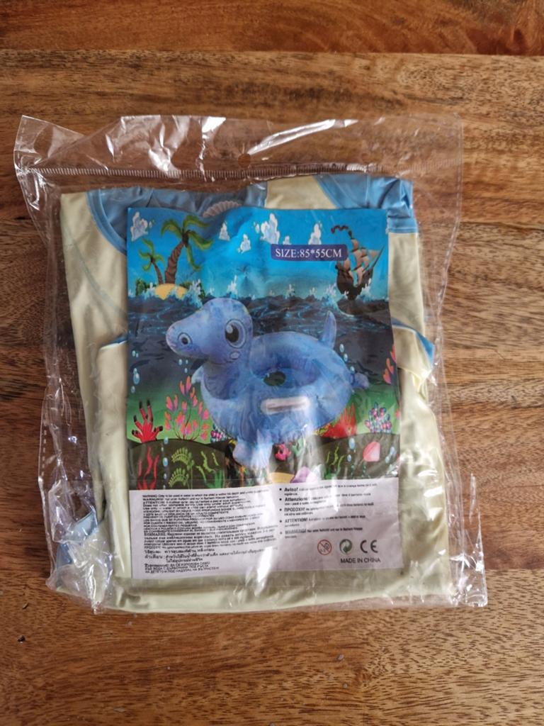 Opblaasbaar baby zwemzitje - Dinosaurus design, Ophalen of Verzenden, Nieuw