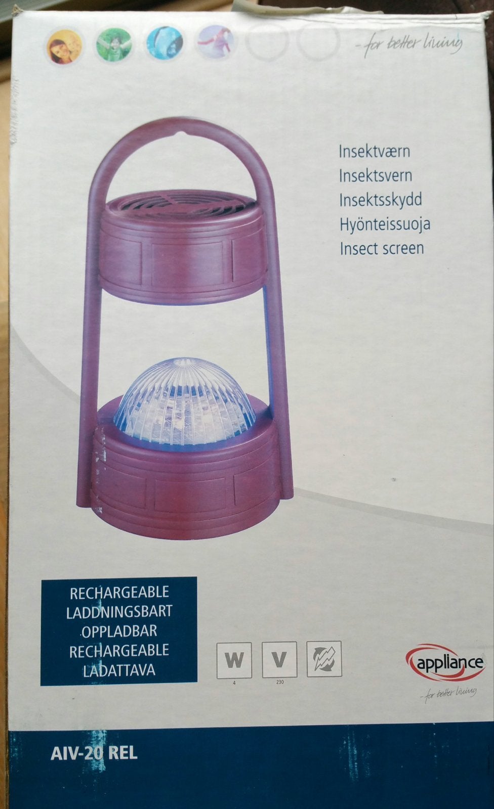 Oplaadbaar insectenscherm / insectenverdelger, Ophalen of Verzenden, Nieuw
