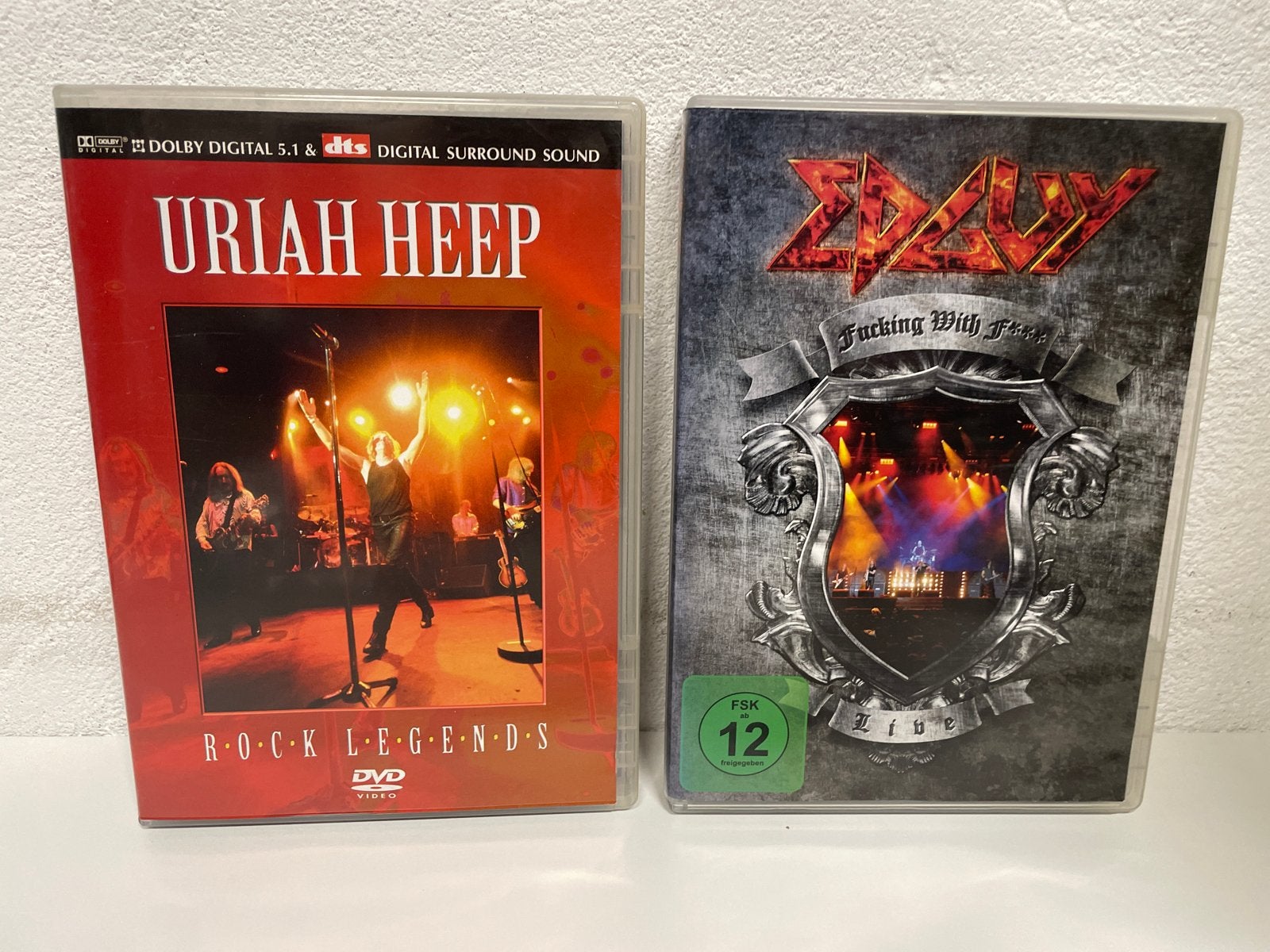 Uriah Heep & Edguy DVD's - Rock Legends & F***ing With F***, Engels, Ophalen of Verzenden, Concert, Vanaf 12 jaar