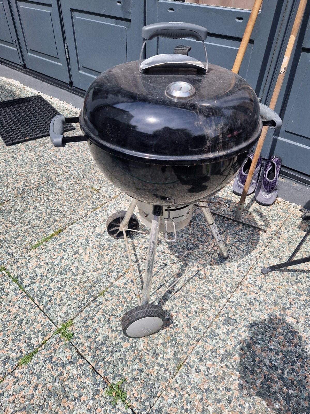 Weber Compact Kettle Houtskoolbarbecue 47cm, Ophalen, Gebruikt, Weber