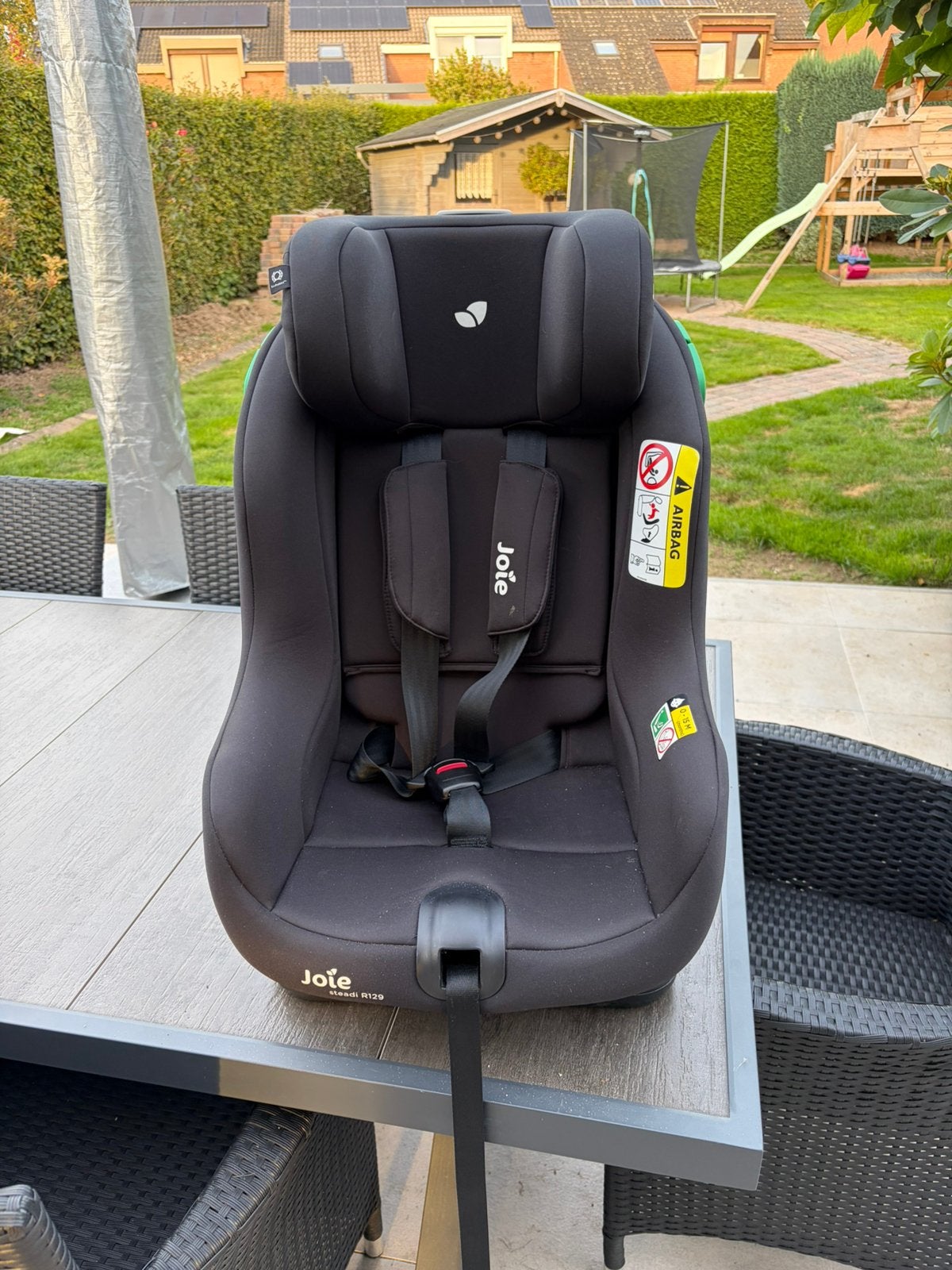 Joie autostoel – zwart – gordelbevestiging, Autogordel, Verstelbare rugleuning, Zo goed als nieuw, Ophalen