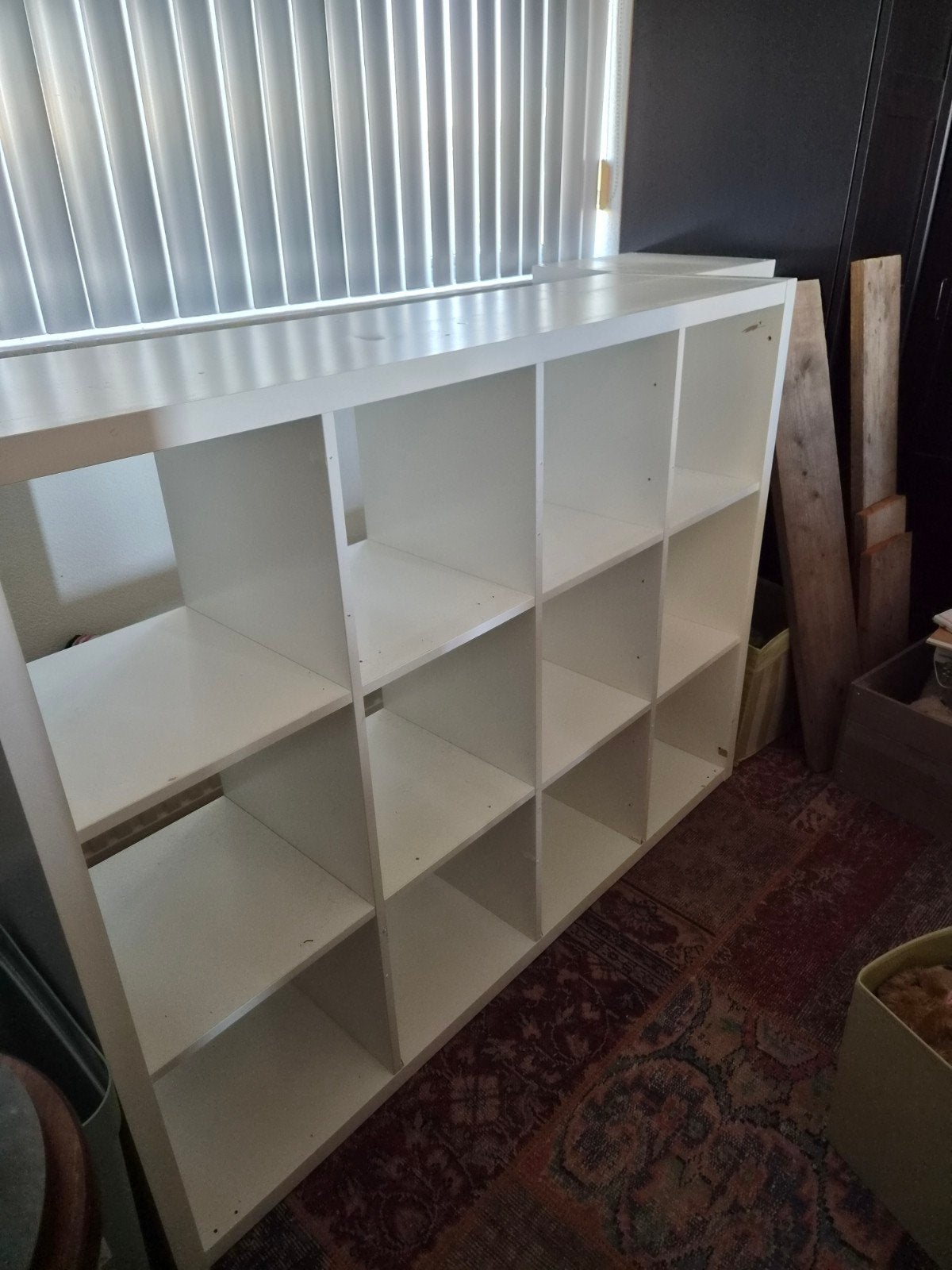 IKEA Kallax kast - 16 vakken, Ophalen, Met plank(en), Gebruikt, 100 tot 150 cm