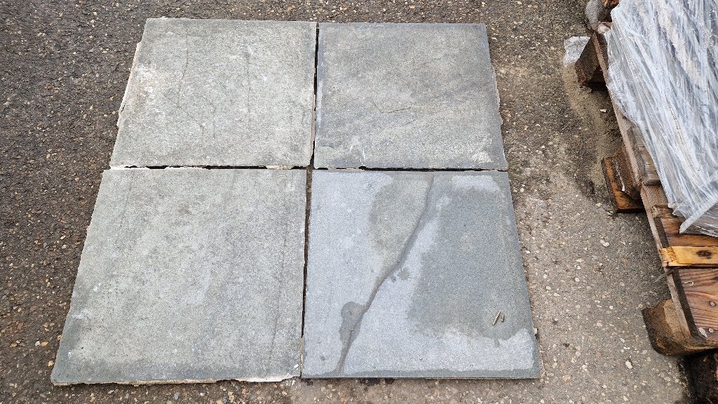 Natuursteen leisteen vloertegels tegels ( 464 ), Doe-het-zelf en Verbouw, Tegels, Ophalen, Gebruikt, Hardsteen, Minder dan 5 m²
