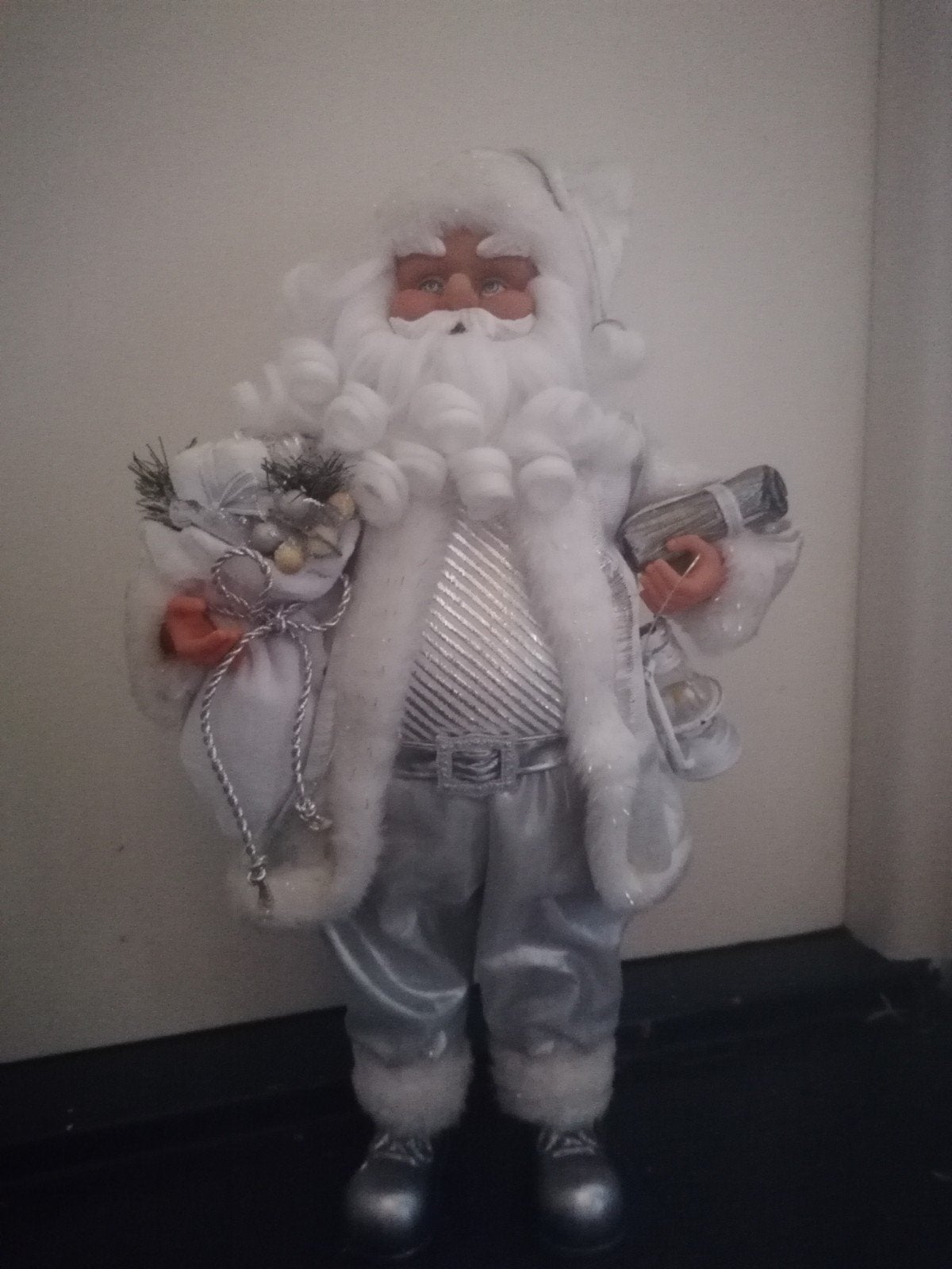 kerstman wit/zilver, Ophalen of Verzenden