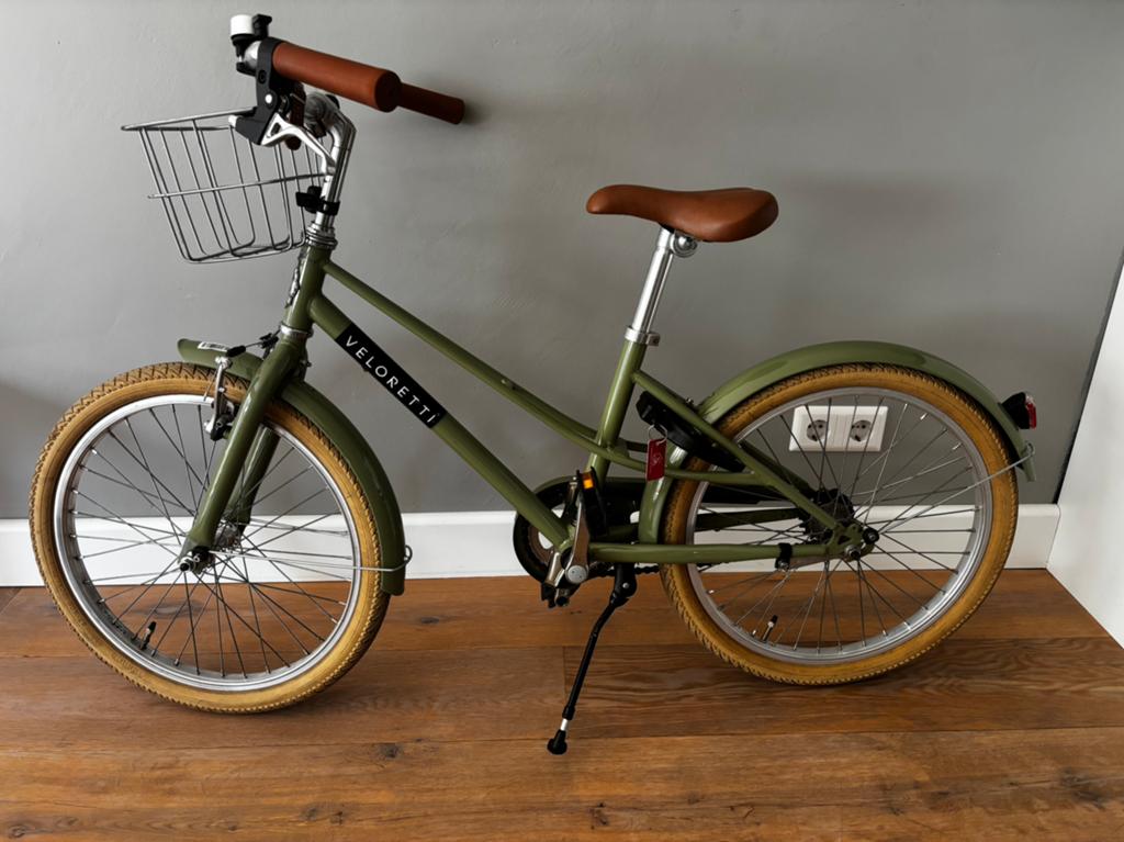 Veloretti Junior kinderfiets – Desert Moss, Ophalen, Zo goed als nieuw, 20 inch of meer