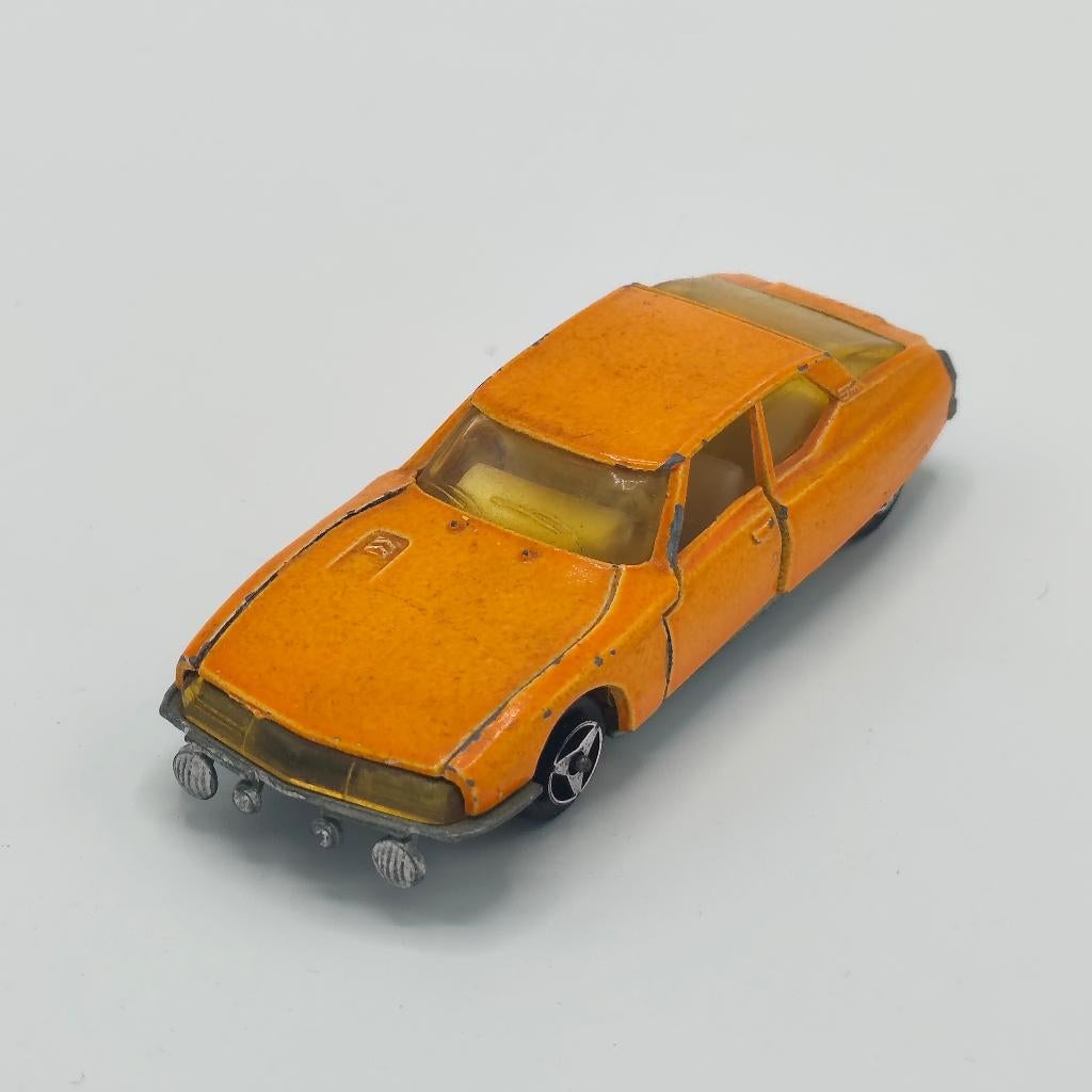Citroën SM Majorette No 250 Oranje, Ophalen of Verzenden, Gebruikt, Auto, Majorette