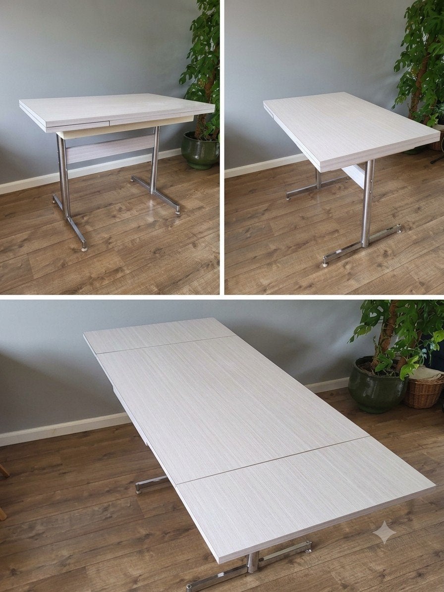 Uitschuiftafel met formica blad - Ideaal voor studenten, Ophalen of Verzenden
