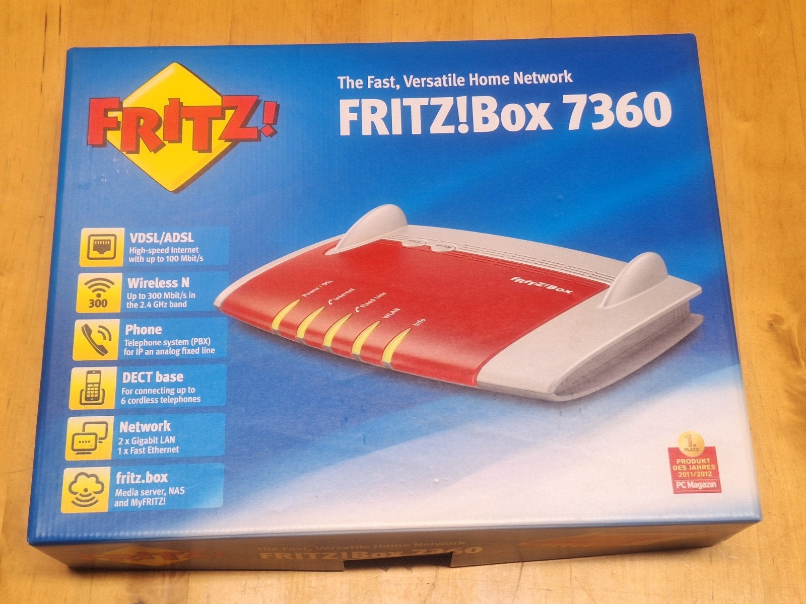 FRITZ!Box 7360 VDSL/ADSL Router met Wireless N en DECT, Ophalen of Verzenden, Nieuw, Router met modem, FRITZ!Box