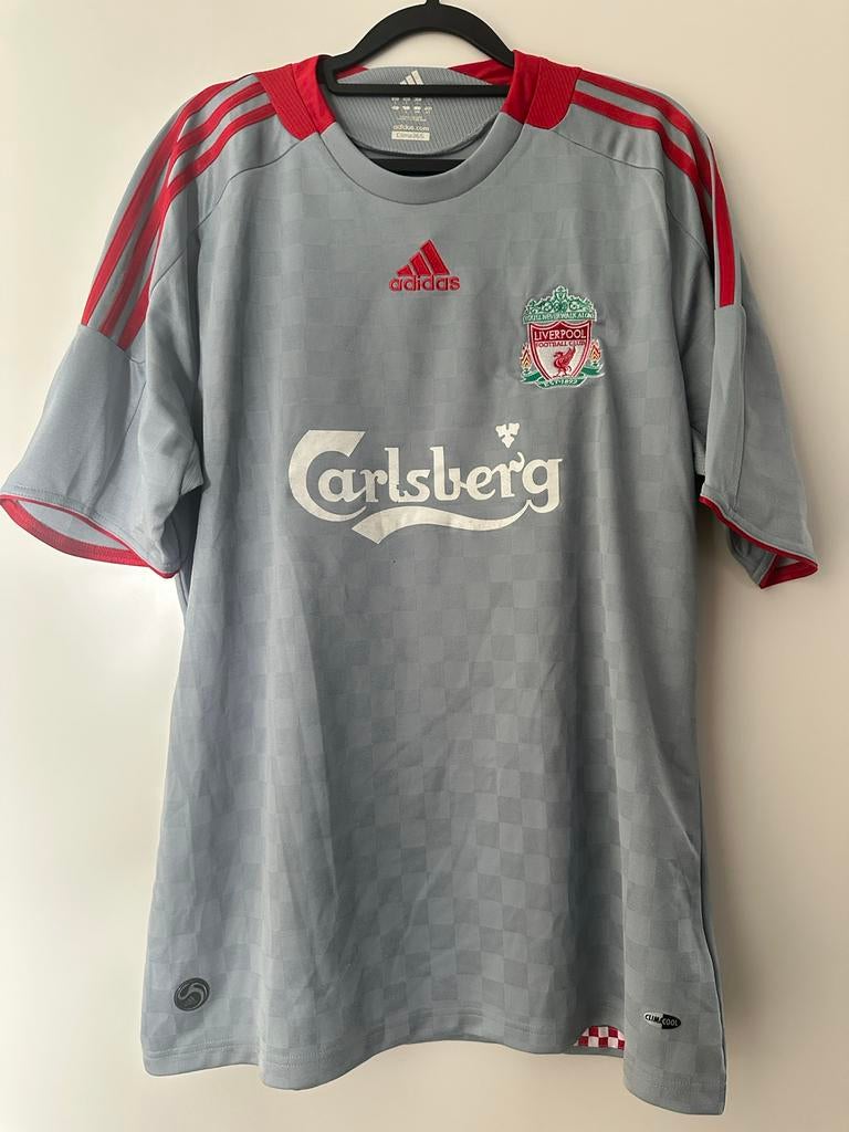 Liverpool uitshirt Dirk Kuyt 2008-2010 Maat L Origineel, Maat L, Ophalen of Verzenden, Gebruikt, Shirt