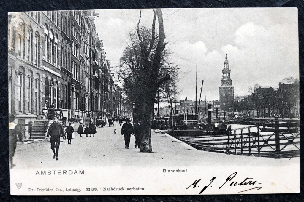 Amsterdam, Binnenkant, Verzamelen, Ansichtkaarten | Nederland, Verzenden, Voor 1920, Ongelopen, Noord-Holland