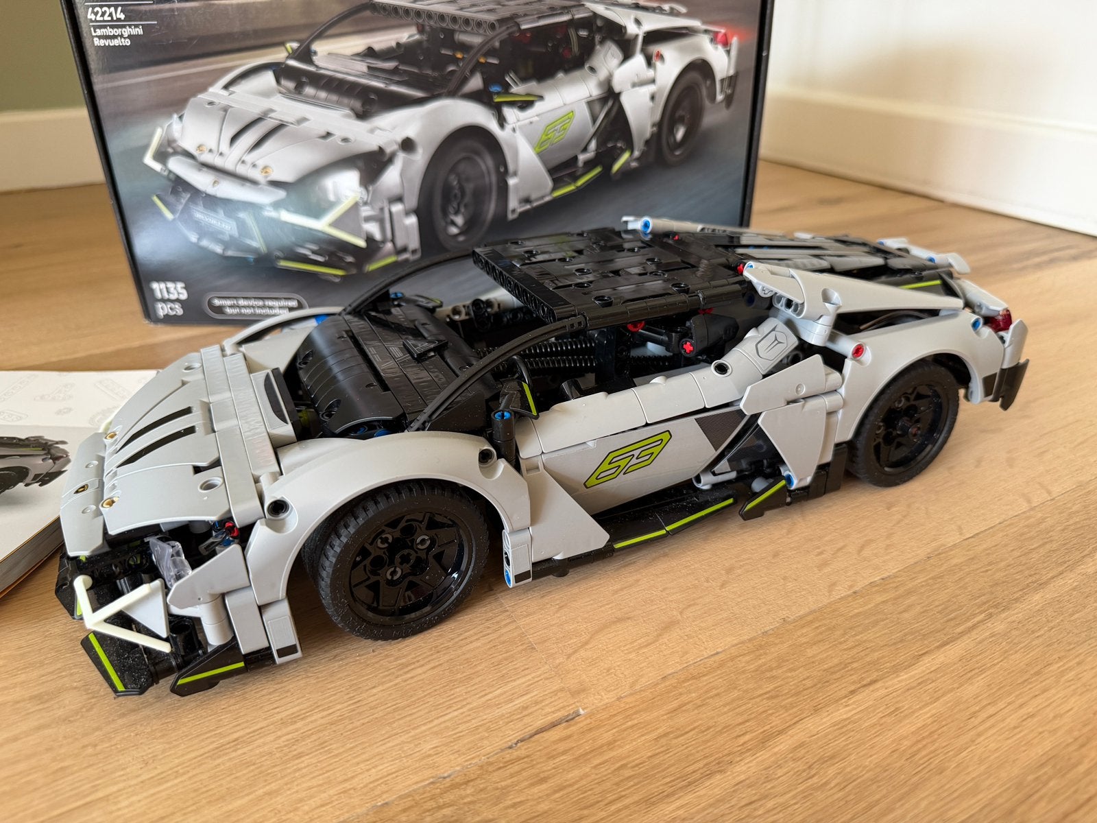 Lego Technic 42214 Lamborghini Revuelto Control+ incl doos, Lego, Ophalen of Verzenden, Zo goed als nieuw, Technic