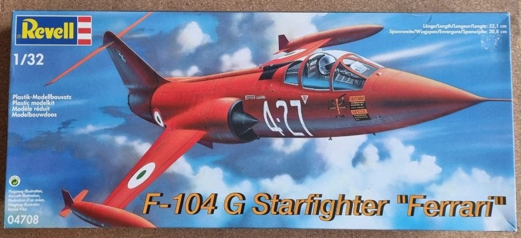 Revell 04708 F-104 G Starfighter 1:32 zonder rubber banden, Revell, Ophalen of Verzenden, Groter dan 1:72, Revell