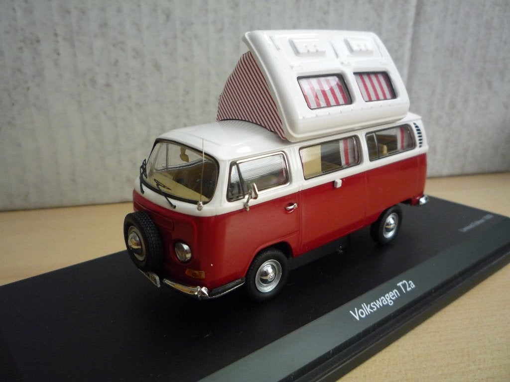 VW Volkswagen Bus T2a Camper Schuco limited 1:43, Ophalen of Verzenden, Zo goed als nieuw, Auto, Schuco