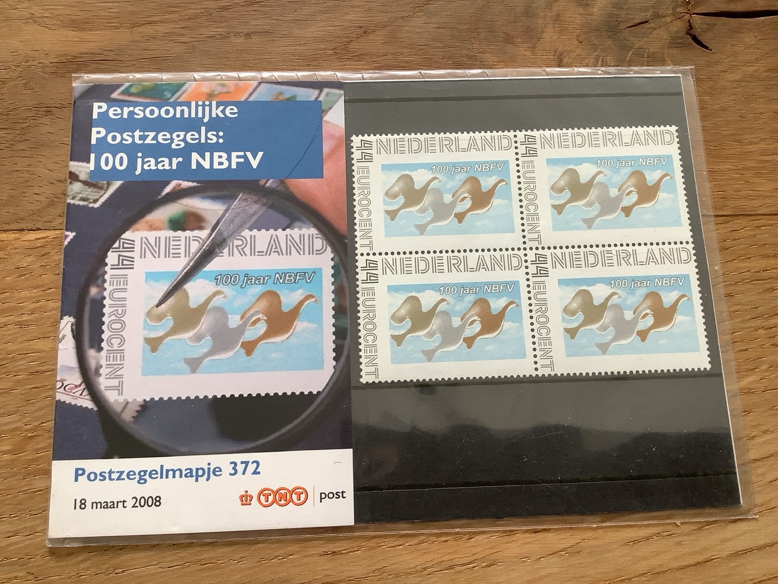 Persoonlijke Postzegels: 100 jaar NBFV - Postzegelmapje 372, Postzegels en Munten, Ophalen of Verzenden, Na 1940, Postfris