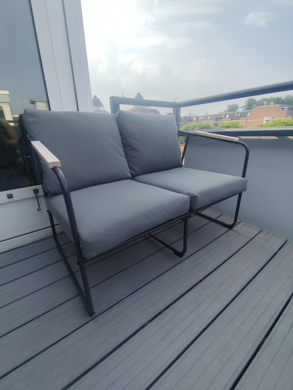 Modern Garden / Balcony Lounge Set – Like New-Only 5 Months, Ophalen of Verzenden, Zo goed als nieuw, Aluminium, Tuinset
