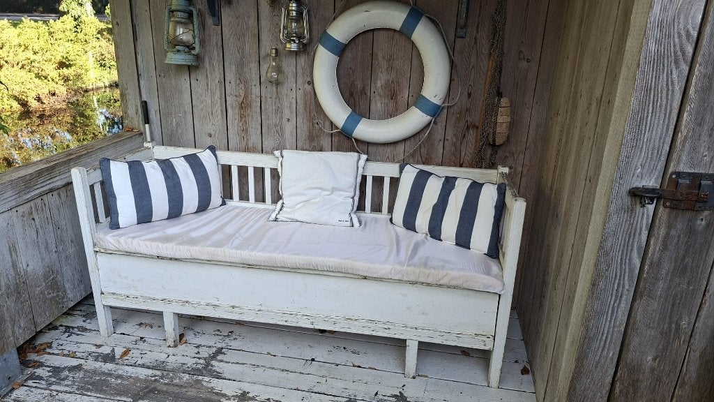 Brocante Zweedse bank, Ophalen