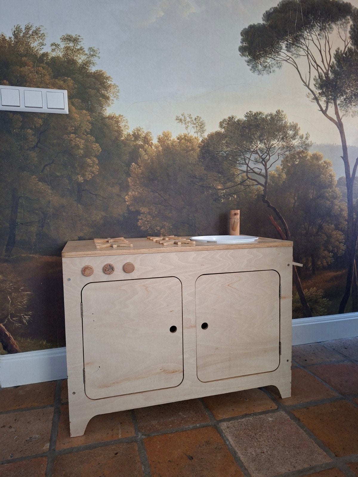 Houten speelkeuken petit amelie, Ophalen, Gebruikt, Hout, Speelkeuken
