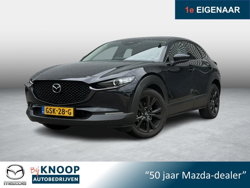 Mazda CX-30 2.0 e-SkyActiv-G M Hybrid Nagisa | Fabrieksgaran, Auto's, Mazda, 1998 cc, 4 cilinders, 150 pk, Zwart