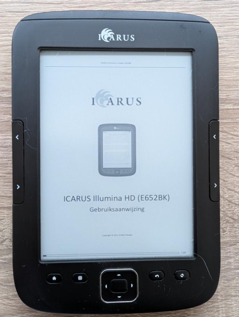 Icarus Illumina HD (E652BK) E-reader, Computers en Software, E-readers, Icarus, 6 inch of minder, Ophalen of Verzenden, Zo goed als nieuw