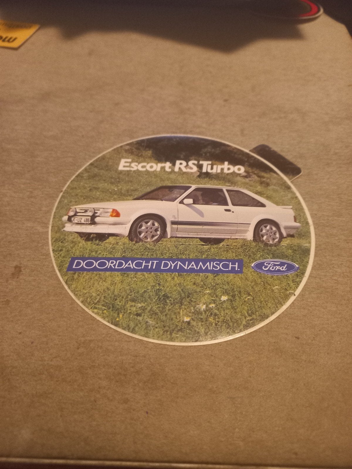 Ford Escort RS Turbo Sticker - Doordacht Dynamisch, Verzamelen, Stickers, Zo goed als nieuw, Ophalen of Verzenden