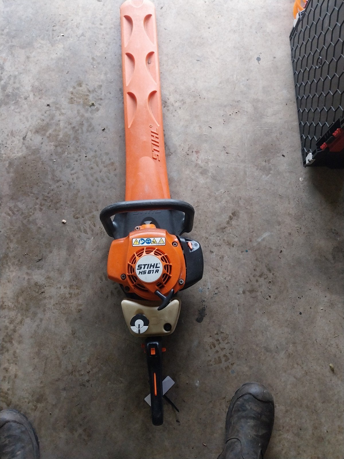 Stihl HS 81 R heggenschaar, Tuin en Terras, Heggenscharen, Ophalen, Gebruikt, Benzine