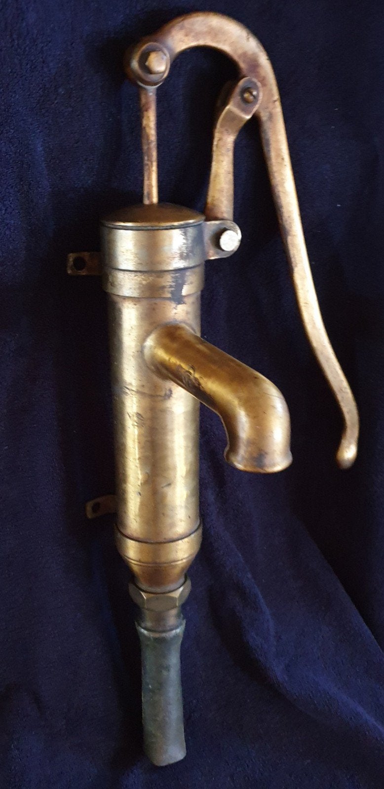 Antieke messing waterpomp met handvat, Antiek en Kunst, Ophalen