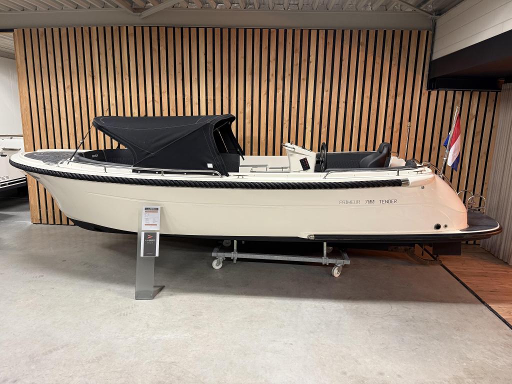 NwStaat! PRIMEUR 700 '33PK VETUS' BOEGSCHR Raymarine! Bj'21!, 7 m, Zo goed als nieuw, Polyester, Diesel
