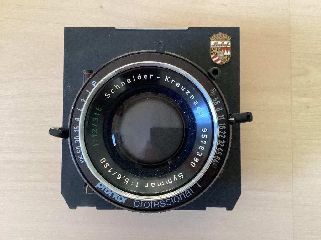 Schneider Symmar 180mm grootformaat lens, Overige merken, Gebruikt, 180 mm, Ophalen of Verzenden