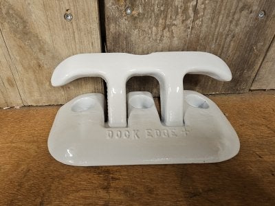 Steiger Cleat flip-up kikker 20,3cm wit, Watersport en Boten, Niet ingevuld, Gebruikt, Niet ingevuld, Niet ingevuld